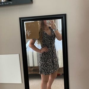 H&M animal print dress